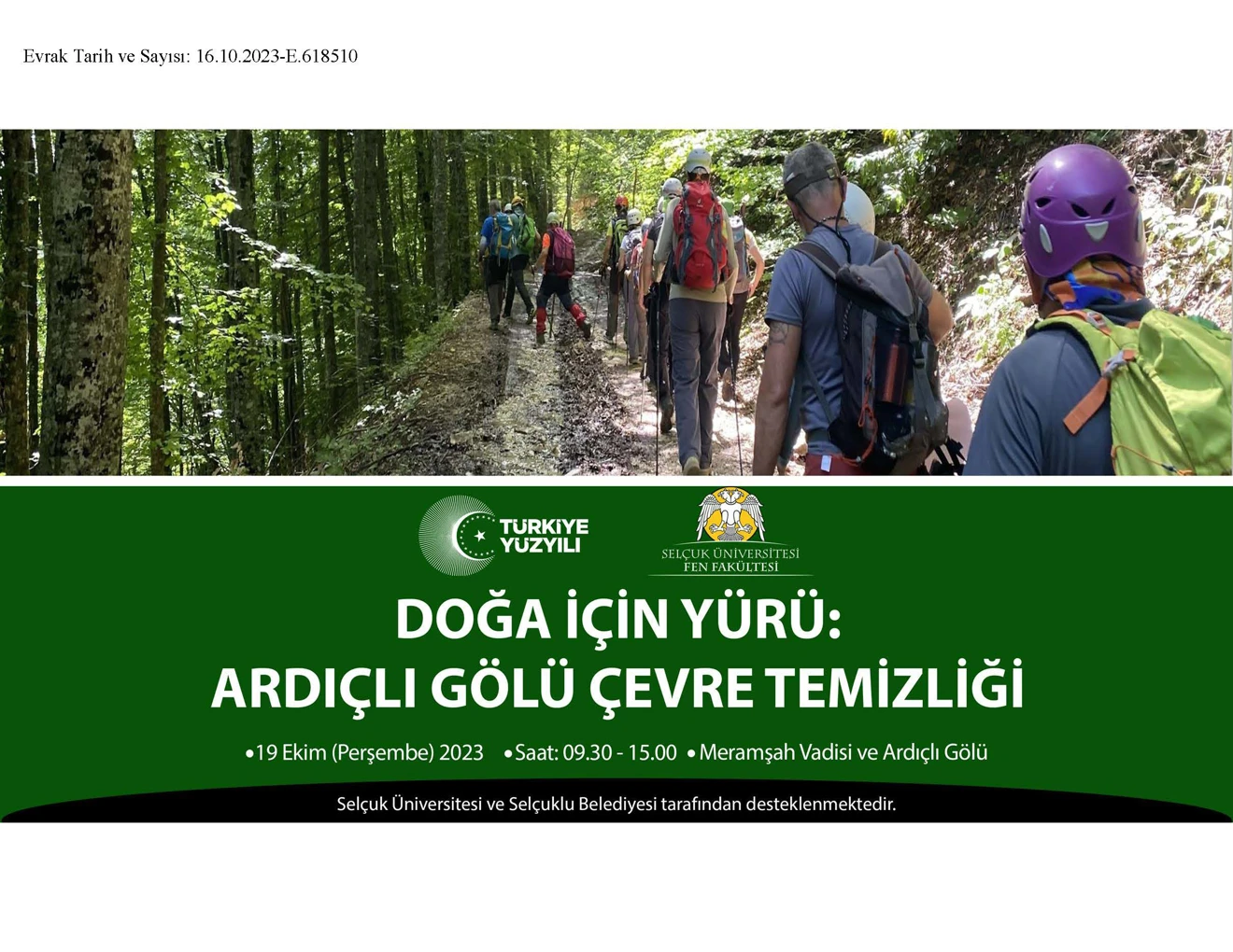 Doğa için Yürü: Ardıçlı Gölü Çevre Temizliği